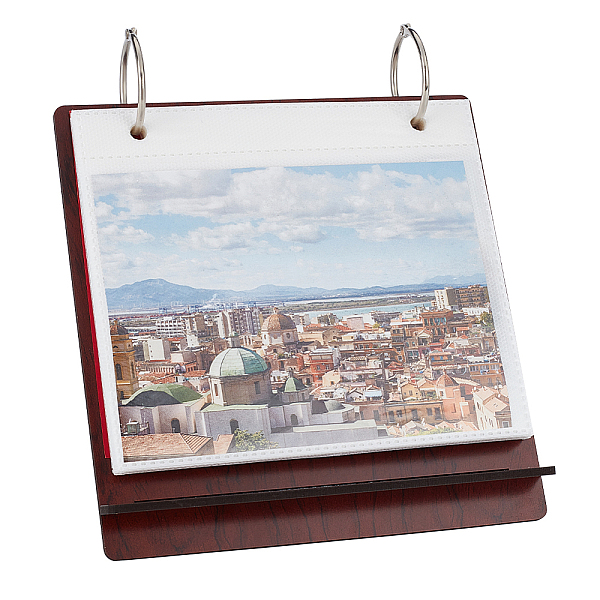 PandaHall Wood Desktop Calendar Photo Album, Flip Calendar-Style, with Iron Ring Clasps and PVC Bags, Rectangle, Coconut Brown, Finished...
PandaHall Wood Desktop Calendar Photo Album, Flip Calendar-Style, with Iron Ring Clasps and PVC Bags, Rectangle, Coconut Brown, Finished...