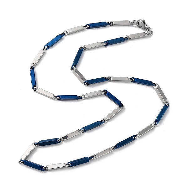 PandaHall 201 Stainless Steel Bar Link Chain Necklaces for Men Women, Blue & Stainless Steel Color, 20.04~20.16 inch(50.9~51.2cm) 201...
PandaHall 201 Stainless Steel Bar Link Chain Necklaces for Men Women, Blue & Stainless Steel Color, 20.04~20.16 inch(50.9~51.2cm) 201...