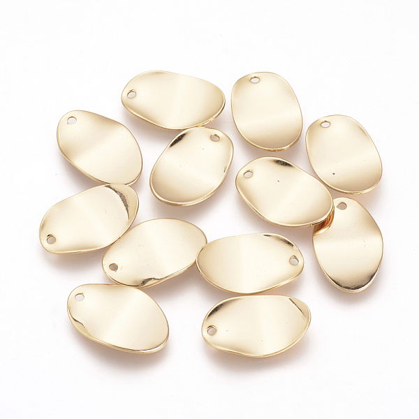 PandaHall Brass Pendants, Nickel Free, Real 18K Gold Plated, Oval, Golden, 18.5x12x1mm, Hole: 1mm Brass Oval
PandaHall Brass Pendants, Nickel Free, Real 18K Gold Plated, Oval, Golden, 18.5x12x1mm, Hole: 1mm Brass Oval