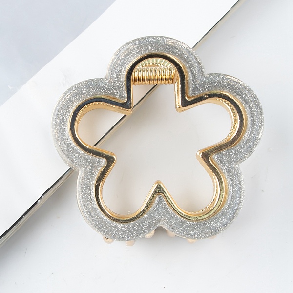 PandaHall Flower Shape PVC Plastic Claw Hair Clips, Hair Accessories for Women Girls, Silver, 47x45x32mm PVC Flower Silver
PandaHall Flower Shape PVC Plastic Claw Hair Clips, Hair Accessories for Women Girls, Silver, 47x45x32mm PVC Flower Silver