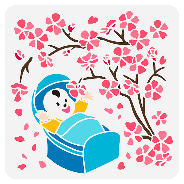 PandaHall FINGERINSPIRE Cherry Blossoms Cradle Painting Stencil 11.8x11.8 inch Reusable Tree Branches Flowers Craft Stencil Hollow Out Cute...
PandaHall FINGERINSPIRE Cherry Blossoms Cradle Painting Stencil 11.8x11.8 inch Reusable Tree Branches Flowers Craft Stencil Hollow Out Cute...