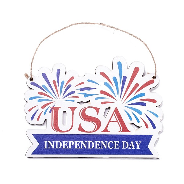 PandaHall Independence Day Density Board Wooden Wall Ornament Doorplate Pendants, Fireworks & Word USA with Jute Twine, for Home Garden...
PandaHall Independence Day Density Board Wooden Wall Ornament Doorplate Pendants, Fireworks & Word USA with Jute Twine, for Home Garden...