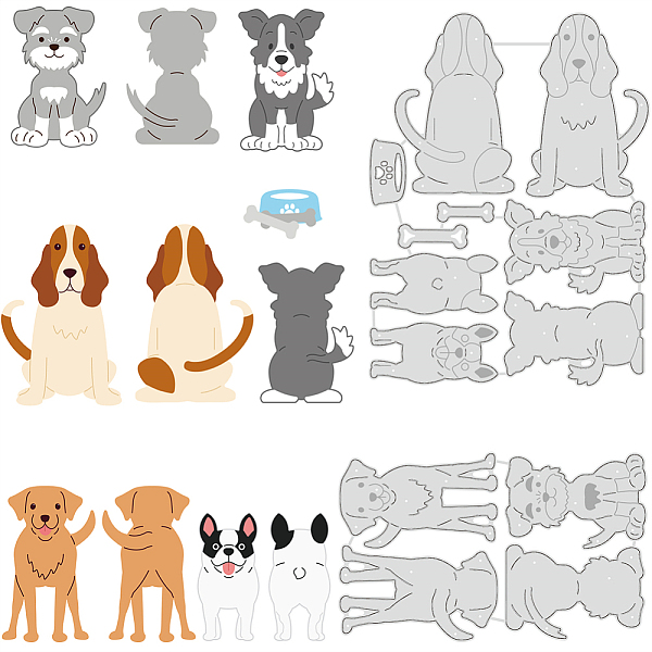 PandaHall BENECREAT 5 Sets Animal Dog Metal Die Cuts, Mirror Dog Bone Cutting Dies for Card Making DIY Scrapbooking Craft Paper Photo Album...
PandaHall BENECREAT 5 Sets Animal Dog Metal Die Cuts, Mirror Dog Bone Cutting Dies for Card Making DIY Scrapbooking Craft Paper Photo Album...