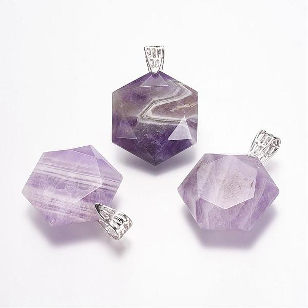PandaHall Natural Amethyst Gemstone Pendants, Faceted, Hexagram, Platinum, 41x28x9mm, Hole: 5x9mm Amethyst Star
PandaHall Natural Amethyst Gemstone Pendants, Faceted, Hexagram, Platinum, 41x28x9mm, Hole: 5x9mm Amethyst Star