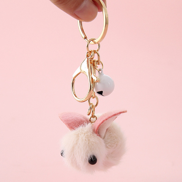PandaHall Wool Felt Keychain, with Iron Key Rings & Lobster Claw Clasps & Bell, Rabbit Pattern, 5x6cm Wool Rabbit
PandaHall Wool Felt Keychain, with Iron Key Rings & Lobster Claw Clasps & Bell, Rabbit Pattern, 5x6cm Wool Rabbit