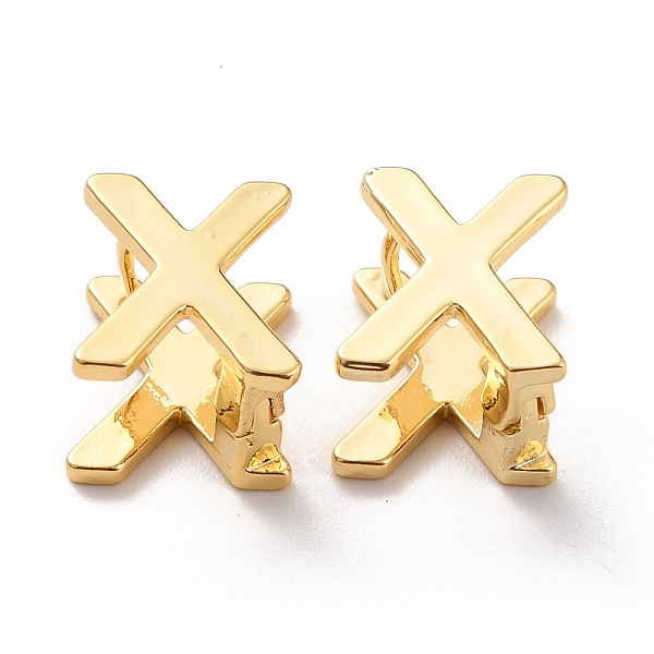 PandaHall Initial Hoop Earrings for Women, Golden Letter Brass Earrings, Letter.X, 12.5x11x9.5mm, Pin: 0.8mm Brass Letter X
PandaHall Initial Hoop Earrings for Women, Golden Letter Brass Earrings, Letter.X, 12.5x11x9.5mm, Pin: 0.8mm Brass Letter X
