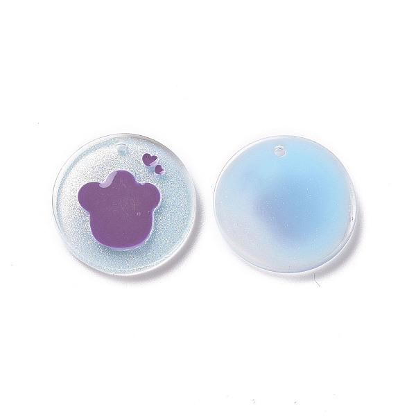 PandaHall Acrylic Pendants, with Enamel and Glitter Powder, Flat Round with Paw Print Pattern, Light Blue, 19.5x2mm, Hole: 1.5mm Acrylic Paw...
PandaHall Acrylic Pendants, with Enamel and Glitter Powder, Flat Round with Paw Print Pattern, Light Blue, 19.5x2mm, Hole: 1.5mm Acrylic Paw...