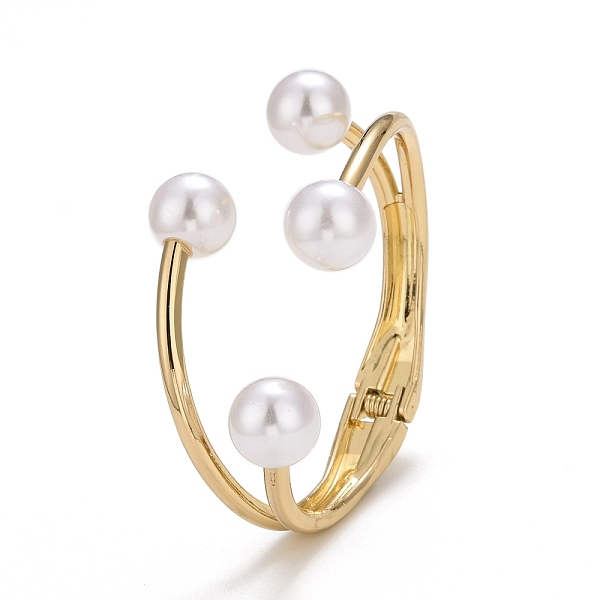 PandaHall Alloy Wire Wrap with Plastic Pearl Cuff Bangle, Wide Hinged Open Bangle for Women, Light Gold, Inner Diameter: 1-7/8x2-1/2 inch...
PandaHall Alloy Wire Wrap with Plastic Pearl Cuff Bangle, Wide Hinged Open Bangle for Women, Light Gold, Inner Diameter: 1-7/8x2-1/2 inch...