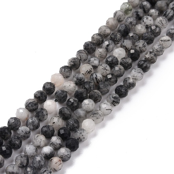 PandaHall Natural Tourmalinated Quartz/Black Rutilated Quartz Beads Strands, Faceted, Round, 4~4.5mm, Hole: 0.8mm, about 96pcs/strand...
PandaHall Natural Tourmalinated Quartz/Black Rutilated Quartz Beads Strands, Faceted, Round, 4~4.5mm, Hole: 0.8mm, about 96pcs/strand...