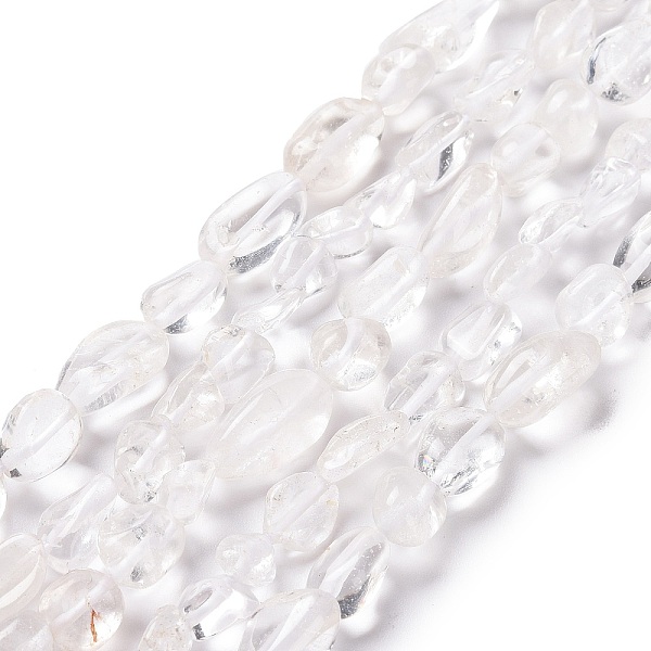 PandaHall Natural Quartz Crystal Beads Strands, Rock Crystal Beads, Nuggets, 7~12x6~8x3.5~5.5mm, Hole:1mm, about 43~48pcs/strand, 15 inch...
PandaHall Natural Quartz Crystal Beads Strands, Rock Crystal Beads, Nuggets, 7~12x6~8x3.5~5.5mm, Hole:1mm, about 43~48pcs/strand, 15 inch...