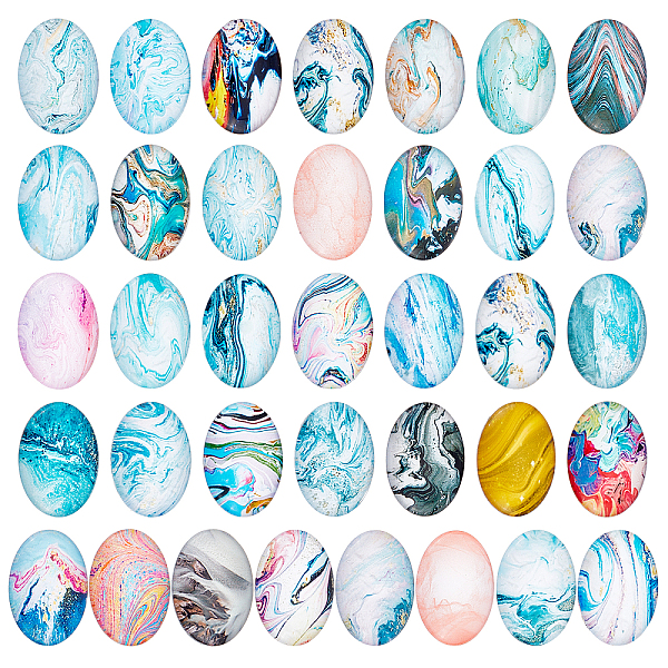 PandaHall PH 40pcs Oval Glass Cabochons 25x18mm Marble Photo Glass Cabochon Mosaic Tiles Cabochons Dome Gems for Photo Cameo Pendant..., Multicolor
PandaHall PH 40pcs Oval Glass Cabochons 25x18mm Marble Photo Glass Cabochon Mosaic Tiles Cabochons Dome Gems for Photo Cameo Pendant..., Multicolor