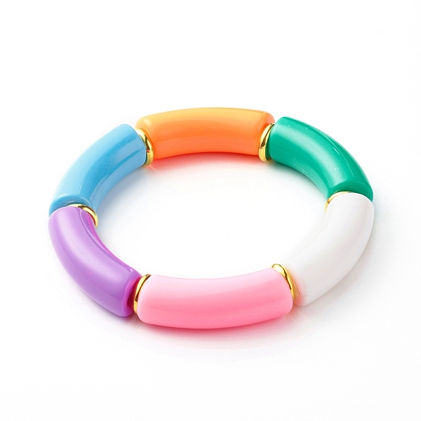 PandaHall Chunky Curved Tube Acrylic Beads Stretch Bracelet for Girl Women, Green, Inner Diameter: 2-1/8 inch(5.3cm) Acrylic Green
PandaHall Chunky Curved Tube Acrylic Beads Stretch Bracelet for Girl Women, Green, Inner Diameter: 2-1/8 inch(5.3cm) Acrylic Green