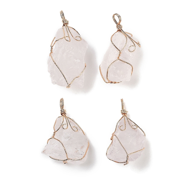 PandaHall Raw Rough Natural Quartz Crystal Copper Wire Wrapped Big Pendants, Rock Crystal Nuggets Charms, Golden, 44.5~57.5x24~34x20~34mm...
PandaHall Raw Rough Natural Quartz Crystal Copper Wire Wrapped Big Pendants, Rock Crystal Nuggets Charms, Golden, 44.5~57.5x24~34x20~34mm...