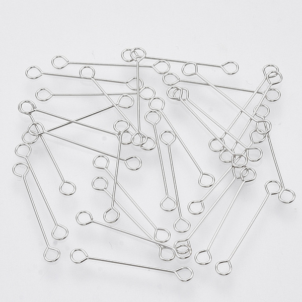 PandaHall Iron Eye Pins, Cadmium Free & Lead Free, Double Sided Eye Pins, Platinum, 20x0.4mm, Hole: 1.8mm, Head: 3mm Iron
PandaHall Iron Eye Pins, Cadmium Free & Lead Free, Double Sided Eye Pins, Platinum, 20x0.4mm, Hole: 1.8mm, Head: 3mm Iron