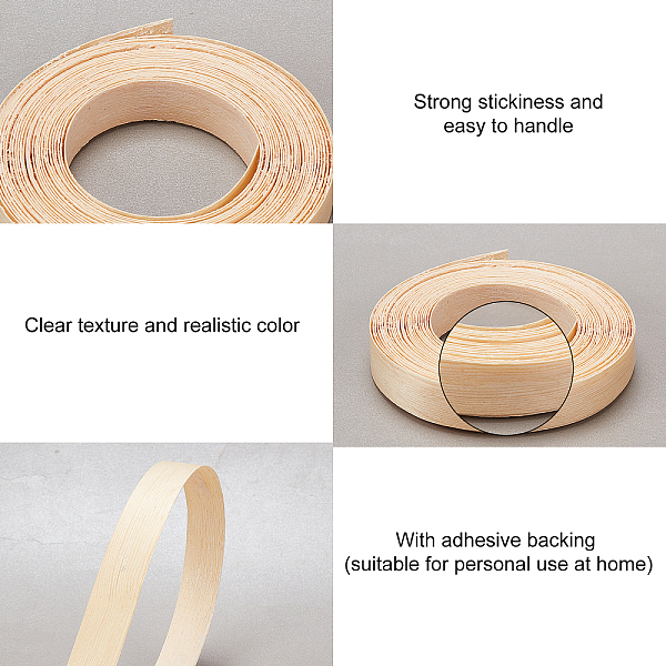 PandaHall SUPERFINDINGS 1roll 0.8in Wide Plywood Edge Banding 21.3Ft Beige Edge Supply Birch Pre-Glued Real Wood Veneer Edging Wood Grain..., Yellow
PandaHall SUPERFINDINGS 1roll 0.8in Wide Plywood Edge Banding 21.3Ft Beige Edge Supply Birch Pre-Glued Real Wood Veneer Edging Wood Grain..., Yellow