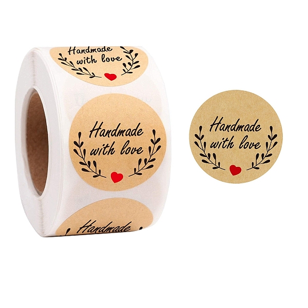 PandaHall Self Adhesive Kraft Paper Handmade with Love Gift Stickers Roll, Round Dot Gift Sealing Decals with Flower, for Gift Warpping..., Orange
PandaHall Self Adhesive Kraft Paper Handmade with Love Gift Stickers Roll, Round Dot Gift Sealing Decals with Flower, for Gift Warpping..., Orange