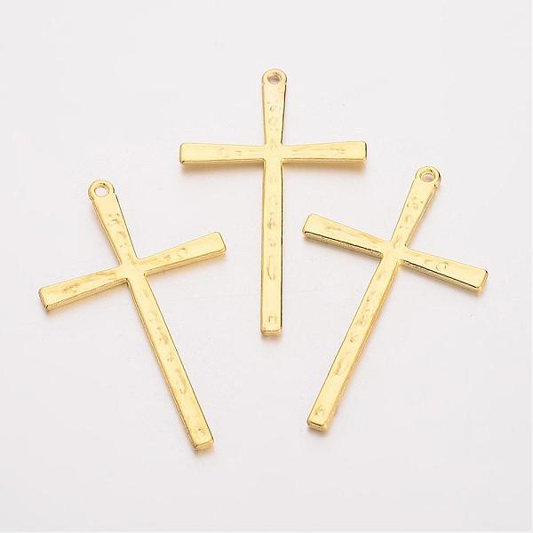 PandaHall Tibetan Style Alloy Large Pendants, Lead Free and Cadmium Free, Golden, 61.5x36.5x2mm, Hole: 2mm Alloy Cross
PandaHall Tibetan Style Alloy Large Pendants, Lead Free and Cadmium Free, Golden, 61.5x36.5x2mm, Hole: 2mm Alloy Cross