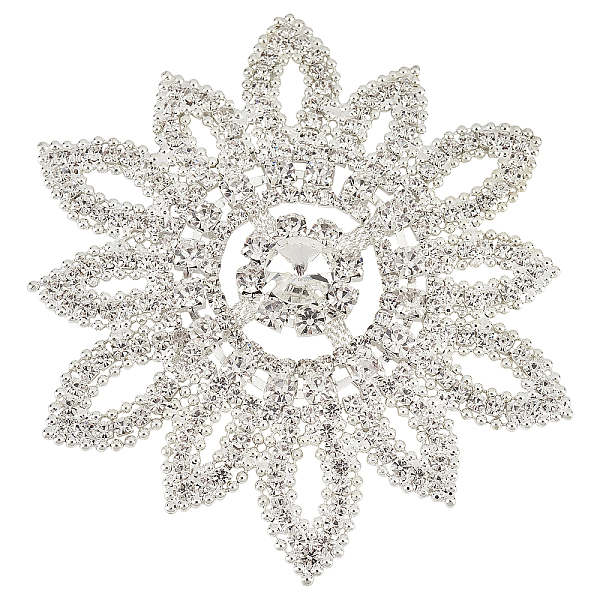 PandaHall Brass and Crystal Rhinestone Ornament Accessories, for Wedding Dress, Flower, Silver, 102x93x10mm Brass Flower
PandaHall Brass and Crystal Rhinestone Ornament Accessories, for Wedding Dress, Flower, Silver, 102x93x10mm Brass Flower
