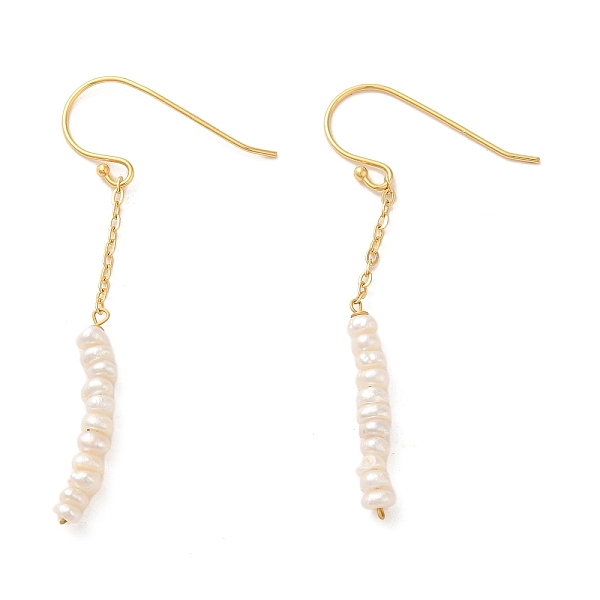 PandaHall Sterling Silver Dangle Earrings, with Natural Pearl, Jewely for Women, Real 18K Gold Plated, 46x3mm Sterling Silver
PandaHall Sterling Silver Dangle Earrings, with Natural Pearl, Jewely for Women, Real 18K Gold Plated, 46x3mm Sterling Silver