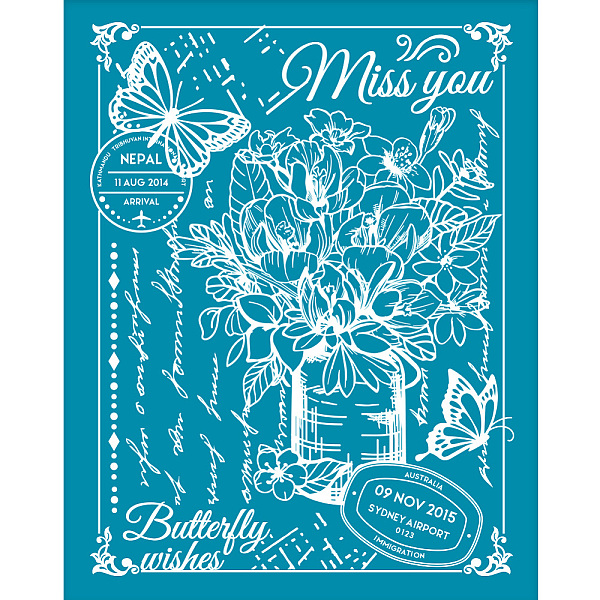PandaHall Silk Screen Printing Stencil, for Painting on Wood, DIY Decoration T-Shirt Fabric, Flower, 100x127mm Nylon Flower Cyan
PandaHall Silk Screen Printing Stencil, for Painting on Wood, DIY Decoration T-Shirt Fabric, Flower, 100x127mm Nylon Flower Cyan