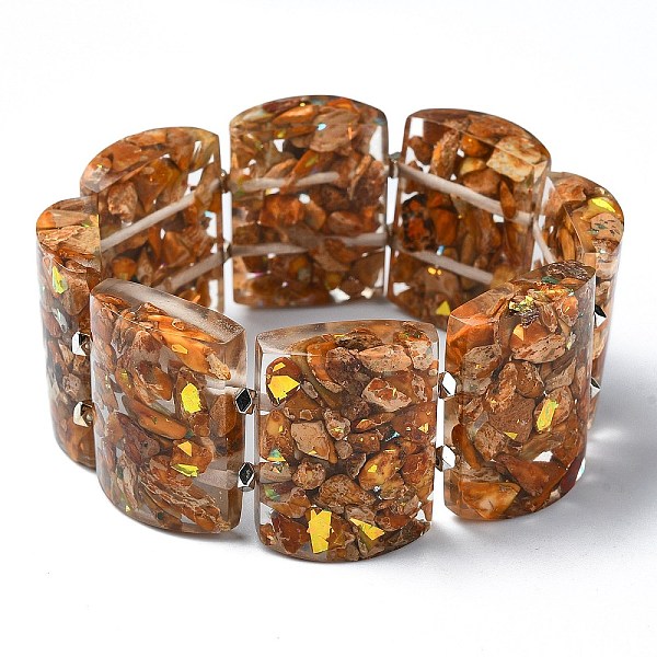 PandaHall Dyed Natural Imperial Jasper & Synthetic Opal Stretch Bracelets, Epoxy Resin Domino Bracelets for Women, Chocolate, Inner Diameter..., Brown
PandaHall Dyed Natural Imperial Jasper & Synthetic Opal Stretch Bracelets, Epoxy Resin Domino Bracelets for Women, Chocolate, Inner Diameter..., Brown