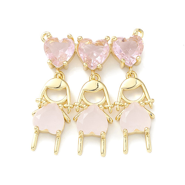 PandaHall Rack Plating Brass Pendant, with Pink Glass, Lead Free & Cadmium Free, Triple Girl Charms, Real 18K Gold Plated, 34x28x5.5mm, Hole...
PandaHall Rack Plating Brass Pendant, with Pink Glass, Lead Free & Cadmium Free, Triple Girl Charms, Real 18K Gold Plated, 34x28x5.5mm, Hole...