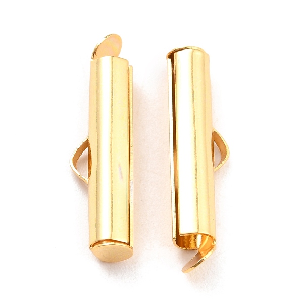 PandaHall 304 Stainless Steel Slide On End Clasp Tubes, Slider End Caps, Real 18K Gold Plated, 20x6x4mm, Hole: 3.5mm, Inner Diameter: 3mm...
PandaHall 304 Stainless Steel Slide On End Clasp Tubes, Slider End Caps, Real 18K Gold Plated, 20x6x4mm, Hole: 3.5mm, Inner Diameter: 3mm...