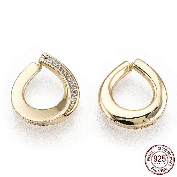 PandaHall 925 Sterling Silver Micro Pave Cubic Zirconia Charms, Teardrop, Nickel Free, Real 18K Gold Plated, 12.5x11.5x3.5mm, Hole: 6x7mm..., Clear
PandaHall 925 Sterling Silver Micro Pave Cubic Zirconia Charms, Teardrop, Nickel Free, Real 18K Gold Plated, 12.5x11.5x3.5mm, Hole: 6x7mm..., Clear