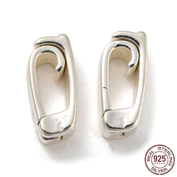 PandaHall 925 Sterling Silver Watch Band Fold Over Clasps with 925 Stamp, Silver, 10x3.5x4.5mm, Hole: 6x3mm Sterling Silver
PandaHall 925 Sterling Silver Watch Band Fold Over Clasps with 925 Stamp, Silver, 10x3.5x4.5mm, Hole: 6x3mm Sterling Silver