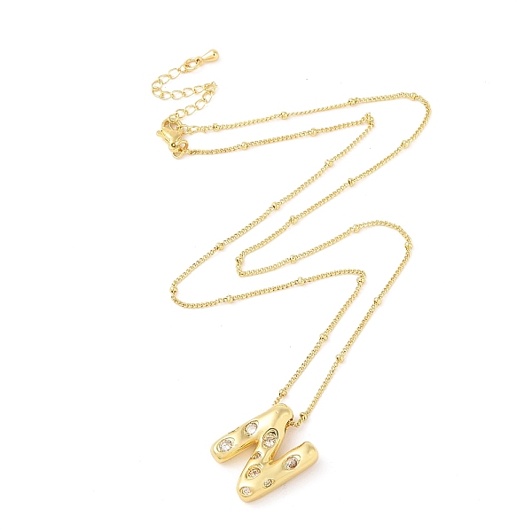 PandaHall Brass Micro Pave Clear Cubic Zirconia Pendant Necklaces, Letter N, 17.72 inch(450mm), Letter N: 20x17mm Cubic Zirconia Letter N...
PandaHall Brass Micro Pave Clear Cubic Zirconia Pendant Necklaces, Letter N, 17.72 inch(450mm), Letter N: 20x17mm Cubic Zirconia Letter N...