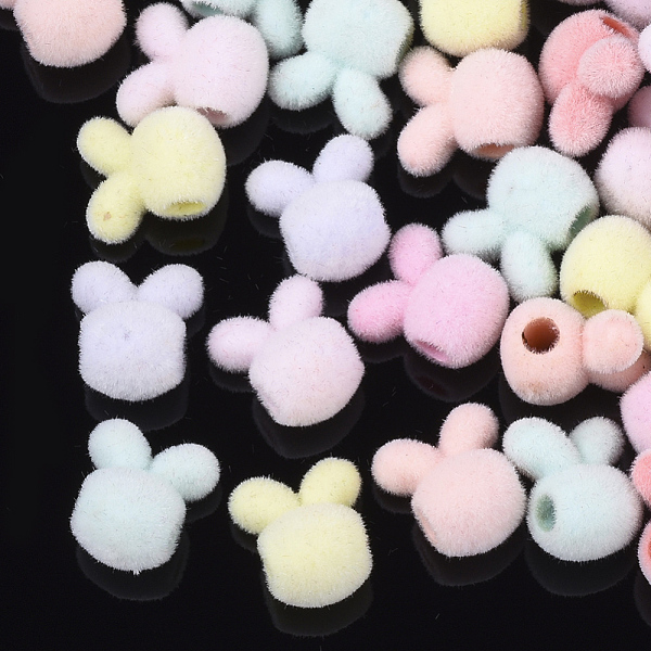 PandaHall Flocky Acrylic Bunny Beads, Rabbit Head, Mixed Color, 11x10x7.5mm, Hole: 2.5mm Acrylic Rabbit Multicolor
PandaHall Flocky Acrylic Bunny Beads, Rabbit Head, Mixed Color, 11x10x7.5mm, Hole: 2.5mm Acrylic Rabbit Multicolor