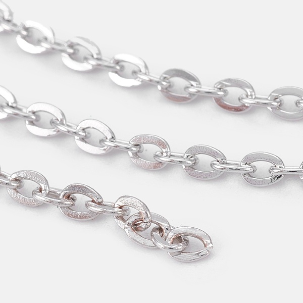 PandaHall Iron Cable Chains, Unwelded, with Spool, Flat Oval, Lead Free and Nickel Free, Platinum, 3x2x0.6mm, about 328.08 Feet(100m)/roll...
PandaHall Iron Cable Chains, Unwelded, with Spool, Flat Oval, Lead Free and Nickel Free, Platinum, 3x2x0.6mm, about 328.08 Feet(100m)/roll...