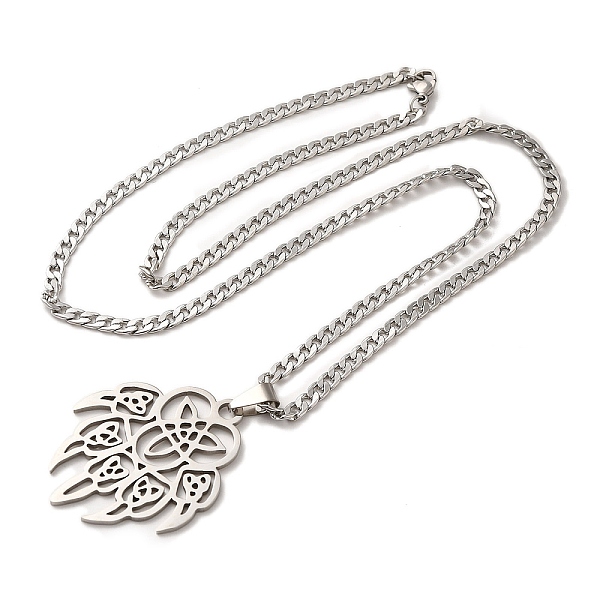 PandaHall 304 Stainless Steel Irish Knot Pendant Necklaces, Viking Bear Claw with Irish Knot, Norse Nordic Necklaces for Men, Stainless...
PandaHall 304 Stainless Steel Irish Knot Pendant Necklaces, Viking Bear Claw with Irish Knot, Norse Nordic Necklaces for Men, Stainless...