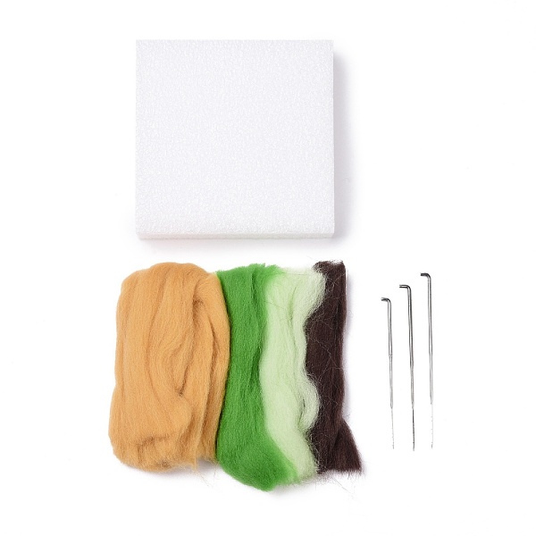 PandaHall Cactus Needle Felting Kit, including Instructions, 1Pc Foam, 3Pcs Needles, 4 Colors Wool, Mixed Color Wool Multicolor
PandaHall Cactus Needle Felting Kit, including Instructions, 1Pc Foam, 3Pcs Needles, 4 Colors Wool, Mixed Color Wool Multicolor
