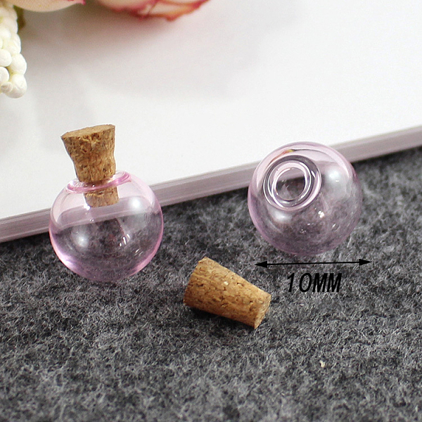 PandaHall Miniature Glass Bottles, with Cork Stoppers, Empty Wishing Bottles, for Dollhouse Accessories, Jewelry Making, Round, Pearl Pink...
PandaHall Miniature Glass Bottles, with Cork Stoppers, Empty Wishing Bottles, for Dollhouse Accessories, Jewelry Making, Round, Pearl Pink...