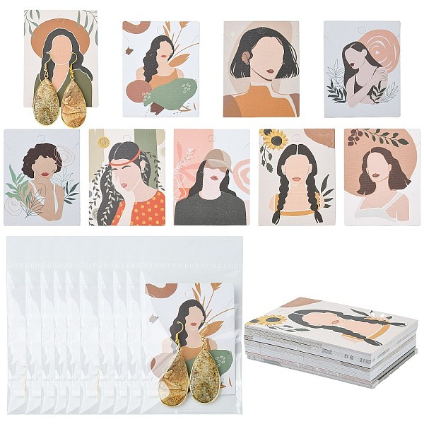 PandaHall 45Pcs 9 Styles Paper Jewelry Display Cards, for Earring, Rectangle with Women Pattern, Mixed Color, Card: 8x6cm, 5pcs/style Paper..., Multicolor
PandaHall 45Pcs 9 Styles Paper Jewelry Display Cards, for Earring, Rectangle with Women Pattern, Mixed Color, Card: 8x6cm, 5pcs/style Paper..., Multicolor