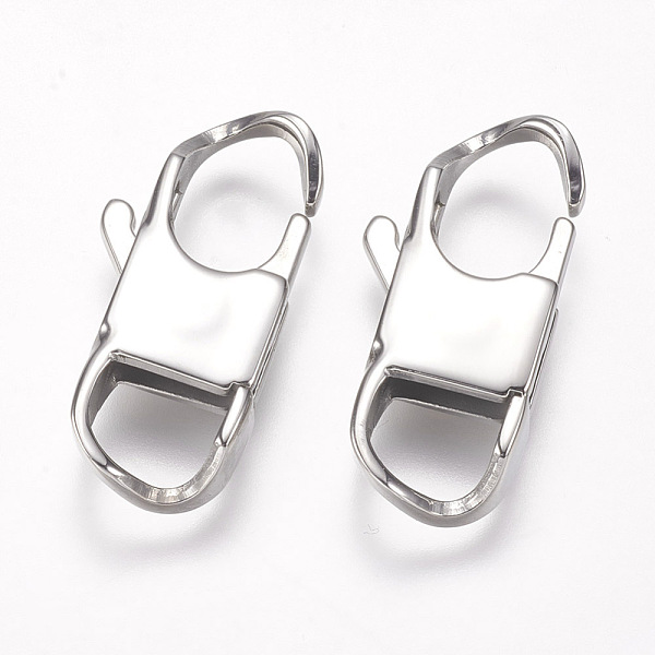 PandaHall 304 Stainless Steel Lobster Claw Clasps, Stainless Steel Color, 26x12x5mm, Hole: 6x7.5mm 304 Stainless Steel Rectangle
PandaHall 304 Stainless Steel Lobster Claw Clasps, Stainless Steel Color, 26x12x5mm, Hole: 6x7.5mm 304 Stainless Steel Rectangle