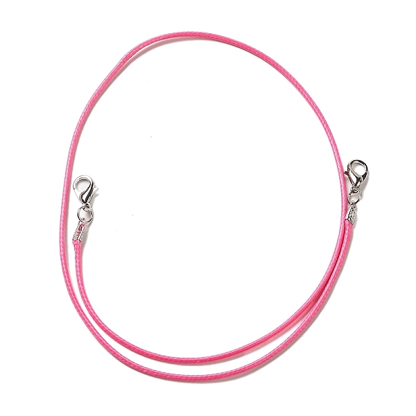 PandaHall Waxed Polyester Cord Necklace Making, with Iron Finding and Zinc Alloy Lobster Claw Clasps, Camellia, 18 inch(45.8cm) Waxed..., Pink
PandaHall Waxed Polyester Cord Necklace Making, with Iron Finding and Zinc Alloy Lobster Claw Clasps, Camellia, 18 inch(45.8cm) Waxed..., Pink