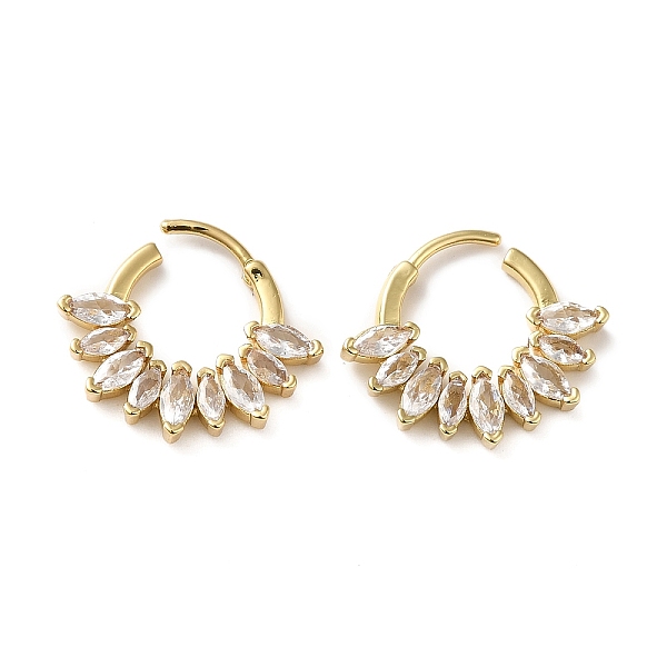 PandaHall Cubic Zirconia Horse Eye Hoop Earrings, Rack Plating Brass Earrings for Women, Lead Free & Cadmium Free, Real 18K Gold Plated...
PandaHall Cubic Zirconia Horse Eye Hoop Earrings, Rack Plating Brass Earrings for Women, Lead Free & Cadmium Free, Real 18K Gold Plated...
