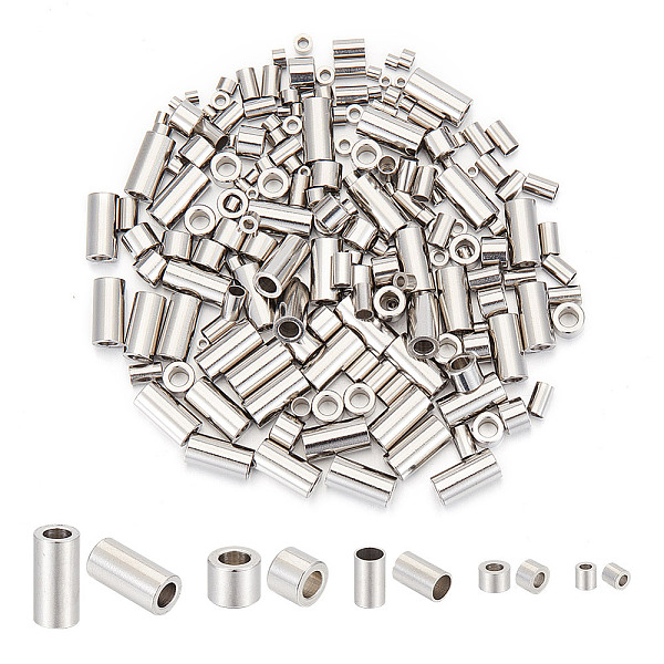 PandaHall 200 Pcs 5 Sizes 304 Stainless Steel Tube Beads Hole 0.9-3mm, Column Beads Loose Spacer Beads Smooth Bead Large Hole Beads for...
PandaHall 200 Pcs 5 Sizes 304 Stainless Steel Tube Beads Hole 0.9-3mm, Column Beads Loose Spacer Beads Smooth Bead Large Hole Beads for...