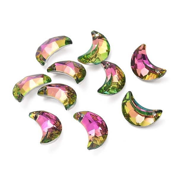PandaHall Electroplate Transparent Glass Pendants, Back Plated, Faceted, Crescent Moon Charms, Pearl Pink, 20x13x6mm, Hole: 1.2mm. Glass...
PandaHall Electroplate Transparent Glass Pendants, Back Plated, Faceted, Crescent Moon Charms, Pearl Pink, 20x13x6mm, Hole: 1.2mm. Glass...