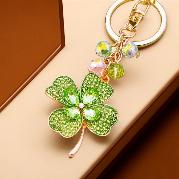PandaHall Saint Patrick's Day Alloy Rhinestone Clover Keychains, for Backpack, Keychain Decor, Lawn Green, 13.5cm Alloy+Rhinestone Clover
PandaHall Saint Patrick's Day Alloy Rhinestone Clover Keychains, for Backpack, Keychain Decor, Lawn Green, 13.5cm Alloy+Rhinestone Clover