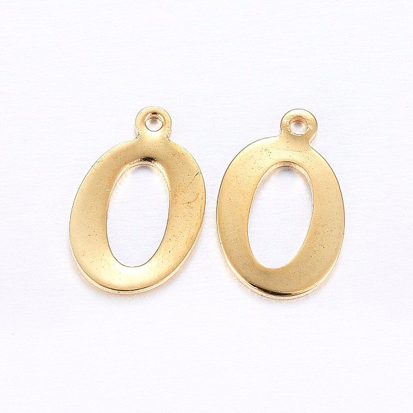 PandaHall 201 Stainless Steel Pendants, Letter, Golden, Letter.O, 14x9x1mm, Hole: 1mm 201 Stainless Steel Letter O
PandaHall 201 Stainless Steel Pendants, Letter, Golden, Letter.O, 14x9x1mm, Hole: 1mm 201 Stainless Steel Letter O
