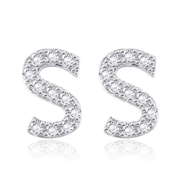 PandaHall Brass Cubic Zirconia Stud Earrings, with Ear Nuts, Alphabet, Letter S, Clear, Platinum, 12x8x2.5mm, Pin: 0.7mm Cubic Zirconia...
PandaHall Brass Cubic Zirconia Stud Earrings, with Ear Nuts, Alphabet, Letter S, Clear, Platinum, 12x8x2.5mm, Pin: 0.7mm Cubic Zirconia...