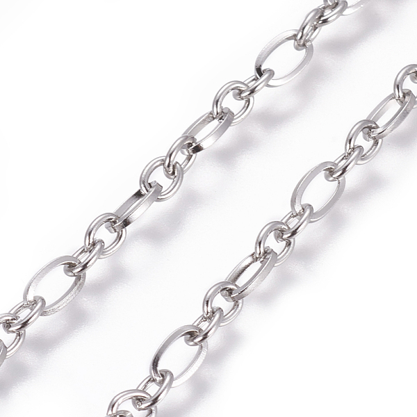 PandaHall 304 Stainless Steel Figaro Chains, Unwelded, Stainless Steel Color, 3.2~3.3mm, Links: 6x3.3x0.7mm and 4x3.2x0.7mm 304 Stainless...
PandaHall 304 Stainless Steel Figaro Chains, Unwelded, Stainless Steel Color, 3.2~3.3mm, Links: 6x3.3x0.7mm and 4x3.2x0.7mm 304 Stainless...