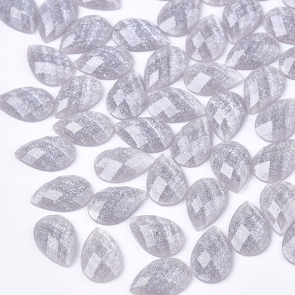 PandaHall Resin Cabochons, with Glitter Powder, Faceted, teardrop, Dark Gray, 6x4x1.5mm Resin Teardrop Gray
PandaHall Resin Cabochons, with Glitter Powder, Faceted, teardrop, Dark Gray, 6x4x1.5mm Resin Teardrop Gray