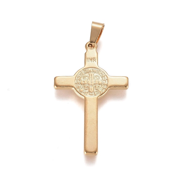 PandaHall 304 Stainless Steel Pendants, Lord's Prayer Cross, Golden, 38.5x22.5x2mm, Hole: 3.5x6.5mm 304 Stainless Steel Cross
PandaHall 304 Stainless Steel Pendants, Lord's Prayer Cross, Golden, 38.5x22.5x2mm, Hole: 3.5x6.5mm 304 Stainless Steel Cross