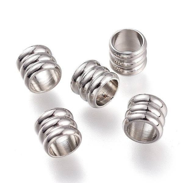 PandaHall 202 Stainless Steel Beads, Grooved, Column, Stainless Steel Color, 5x6mm, Hole: 4.5mm 202 Stainless Steel Column
PandaHall 202 Stainless Steel Beads, Grooved, Column, Stainless Steel Color, 5x6mm, Hole: 4.5mm 202 Stainless Steel Column