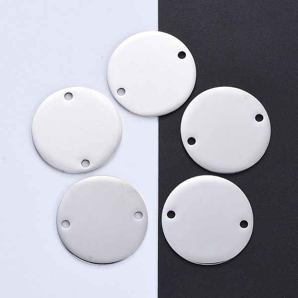 PandaHall 304 Stainless Steel Links Connectors, Manual Polishing, Stamping Blank Tags, Flat Round, Stainless Steel Color, 35x1.8mm, Hole...
PandaHall 304 Stainless Steel Links Connectors, Manual Polishing, Stamping Blank Tags, Flat Round, Stainless Steel Color, 35x1.8mm, Hole...