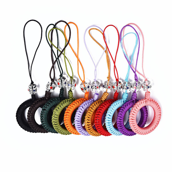 PandaHall Polyester Tassel Woven Big Pendant Decorations, with Alloy Enamel Findings and Plastic Beads, Antique Silver, Mixed Color..., Multicolor
PandaHall Polyester Tassel Woven Big Pendant Decorations, with Alloy Enamel Findings and Plastic Beads, Antique Silver, Mixed Color..., Multicolor